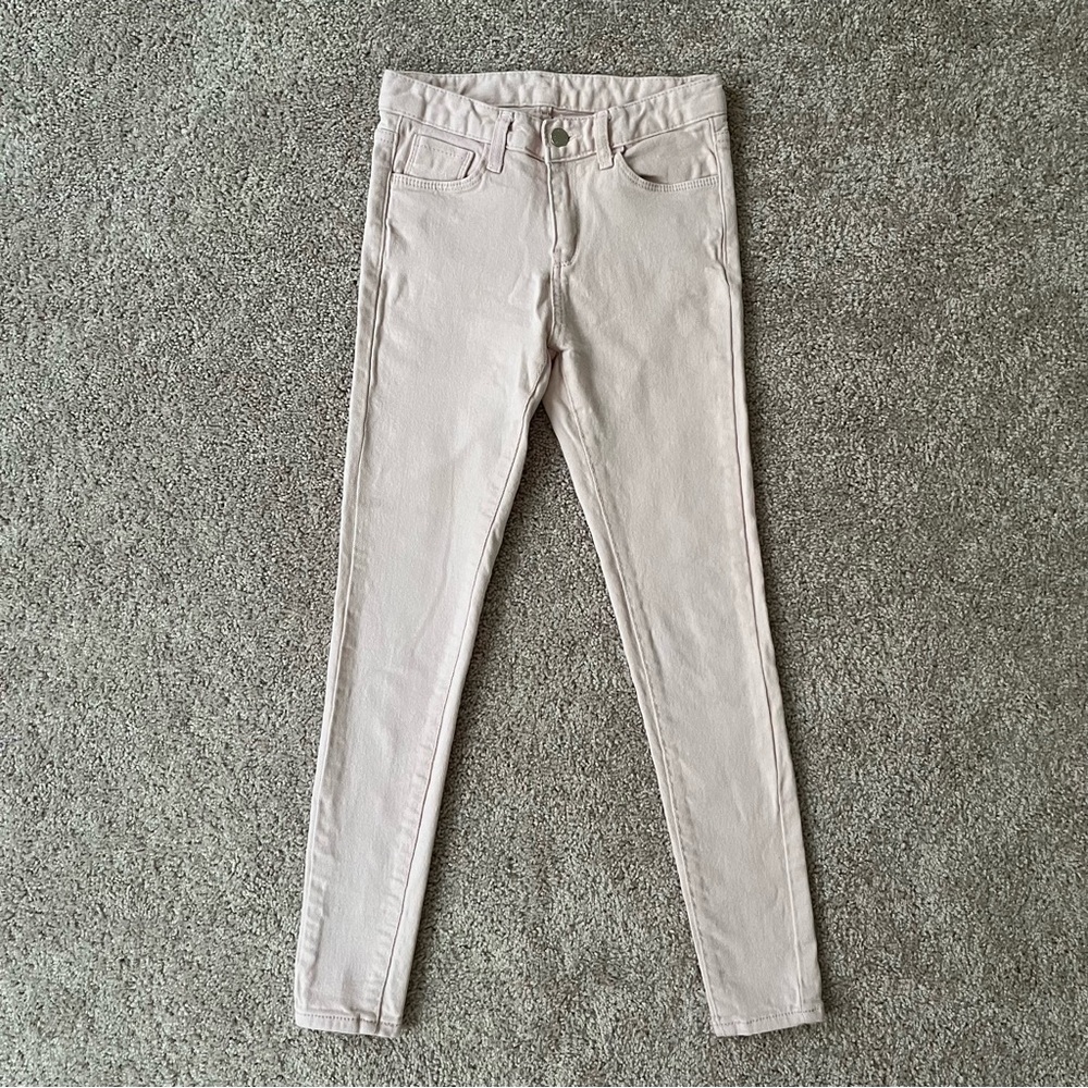 Pink skinny jeans